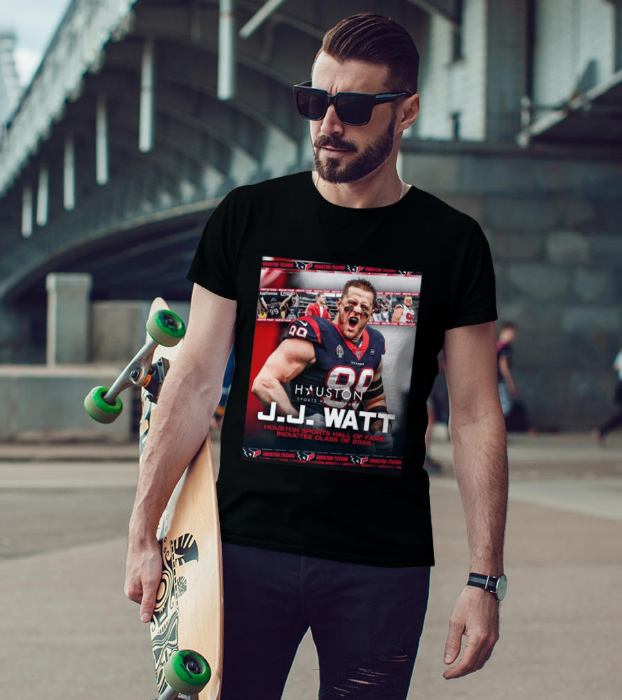 J.J. Watt Houston Texans Hall Of Fame Inductee Class Of 2026 T-Shirt