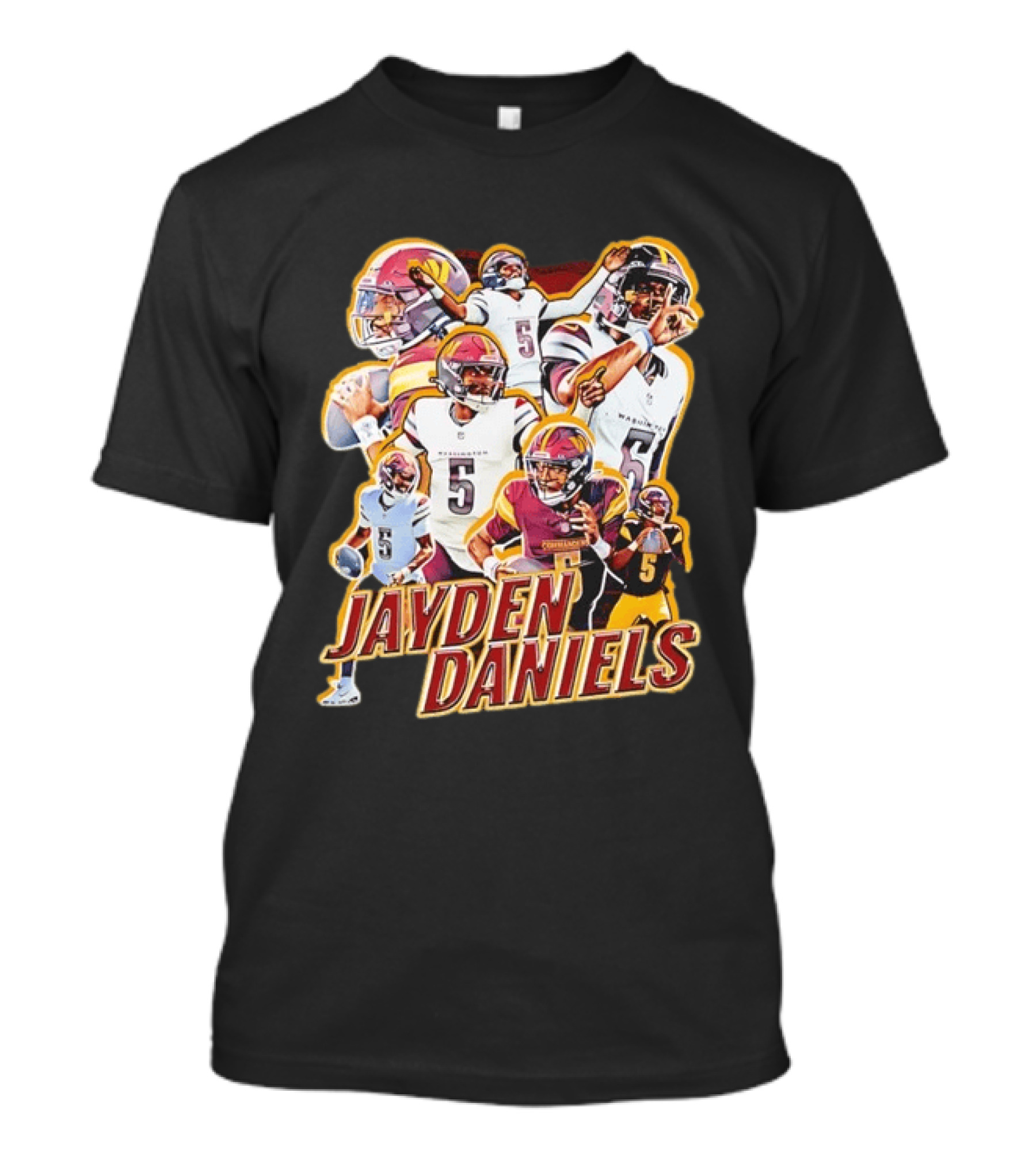 Jayden Daniels Washington Commanders Quarterback Number 5 T-Shirt