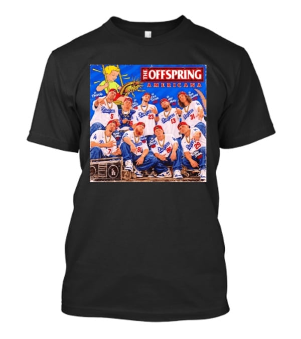 The Offspring Americana Dodgers Players Freddie Klein May Tride Tucek Vante Manny Salty Blake Joey T-Shirt
