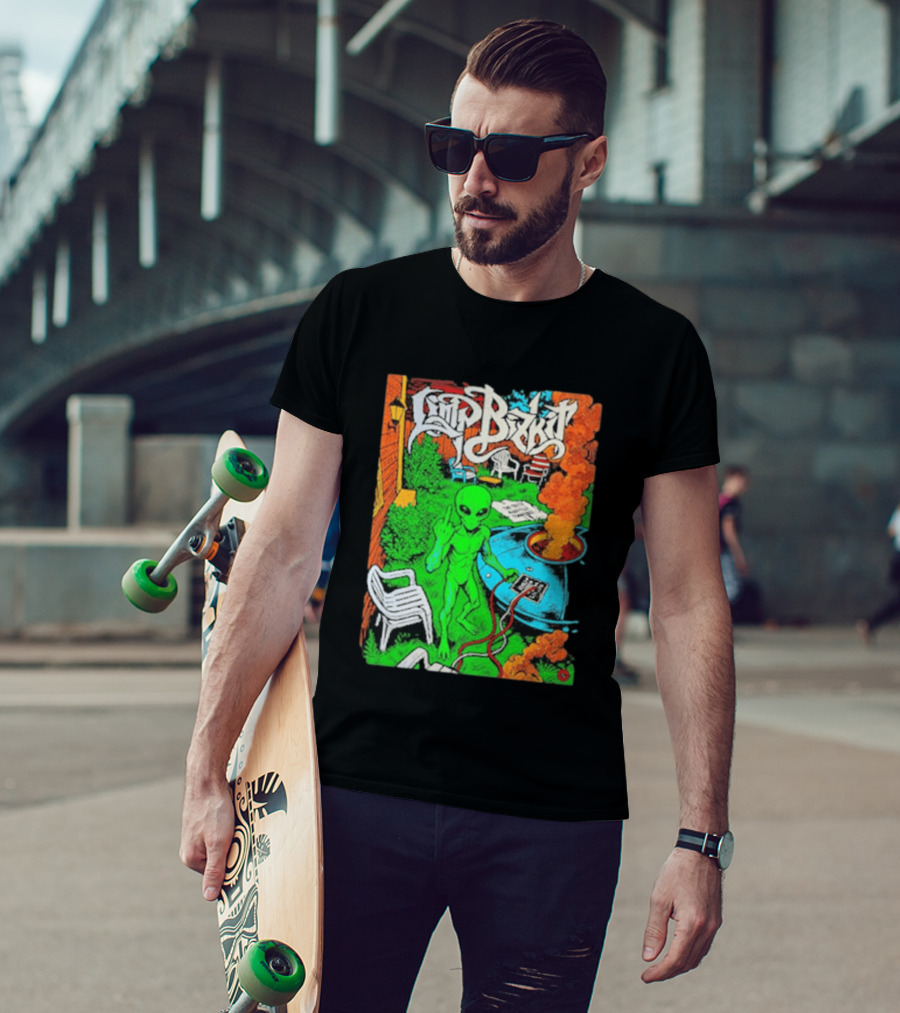 Limp Bizkit Alien Backyard Scene Nashville Tennessee The Truth October 11 And 12 2026 T-Shirt