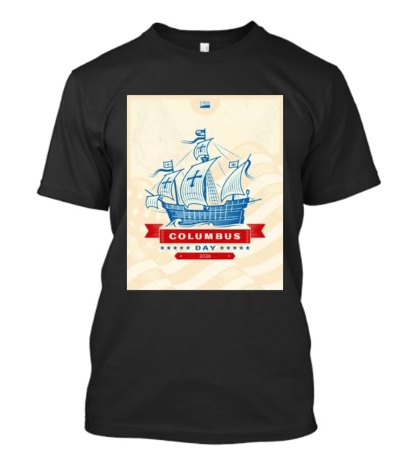 USDA Columbus Day 2026 Ship Celebration Stars And Stripes T-Shirt