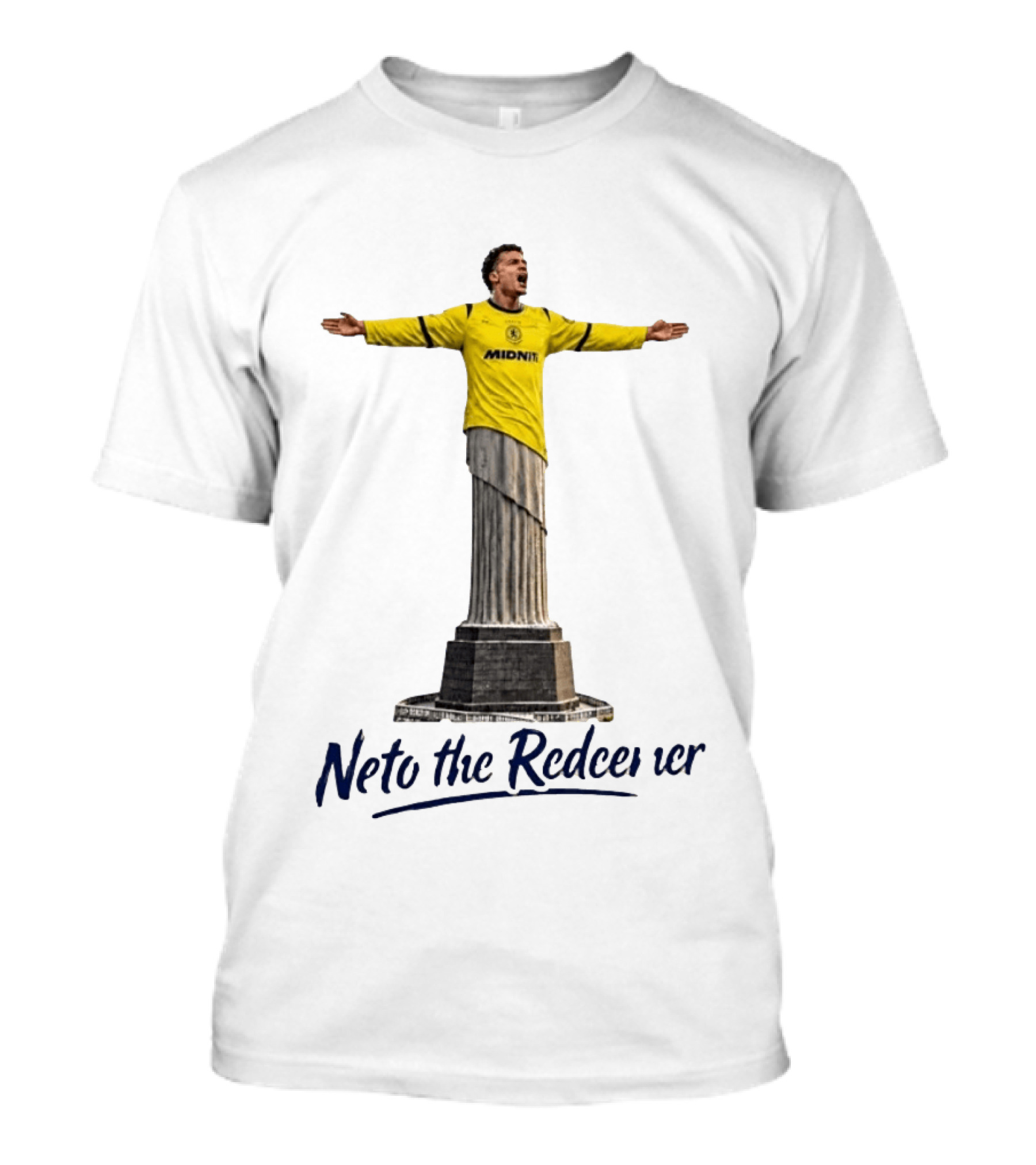 Neto The Redeemer Wolverhampton Wanderers Midnite Soccer Player T-Shirt