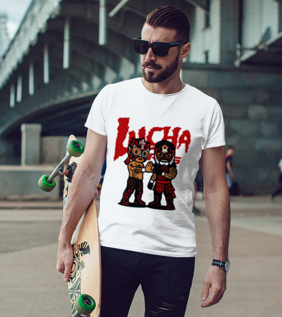 Penta El Zero Miedo Rey Fenix Lucha Bros Chibi Luchadores High Five T-Shirt
