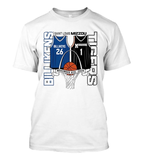 Saint Louis Billikens Vs Missouri Tigers Basketball November 6th 2026 T-Shirt