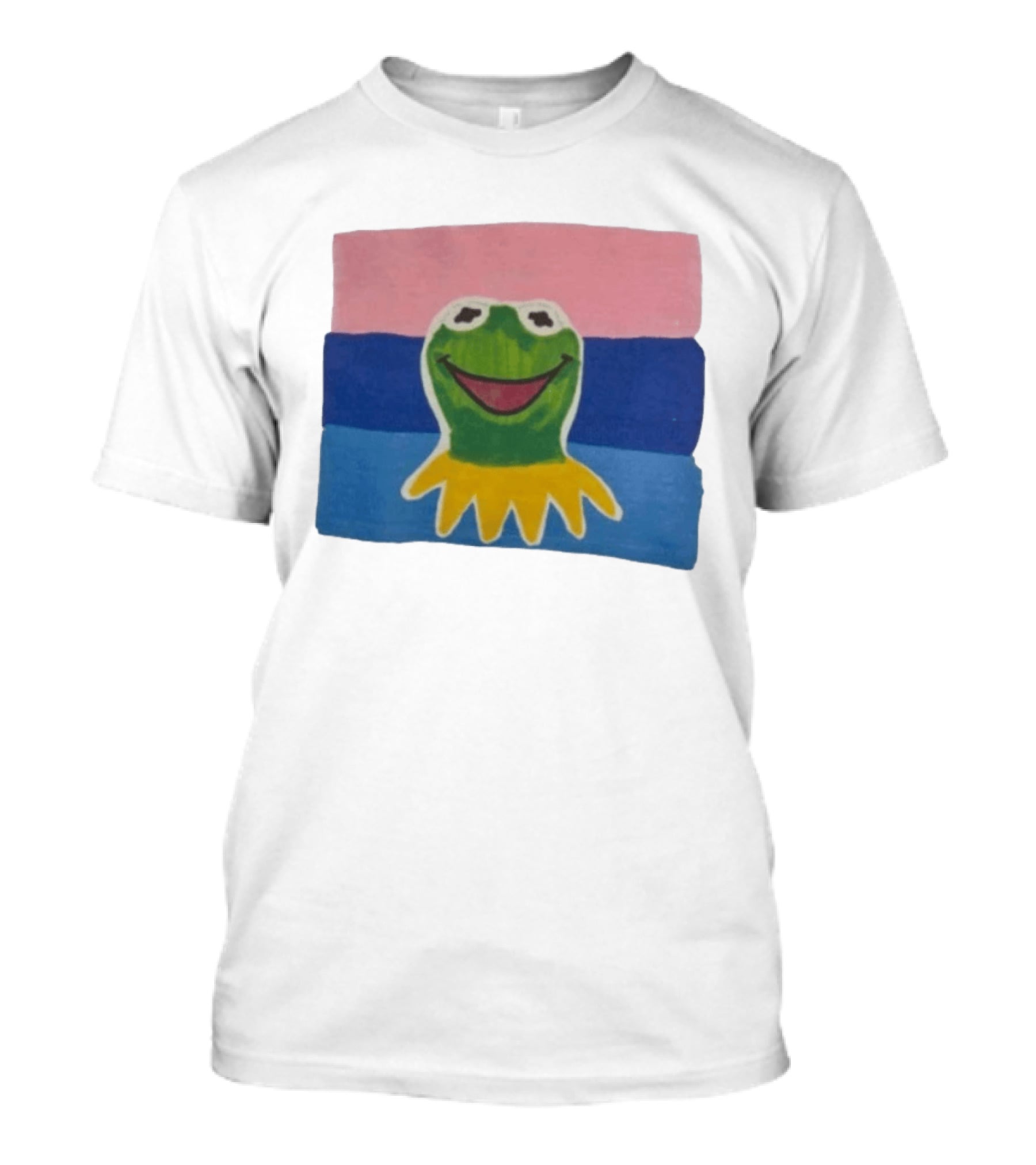 Kermit The Frog On Bisexual Pride Flag LGBTQ T-Shirt
