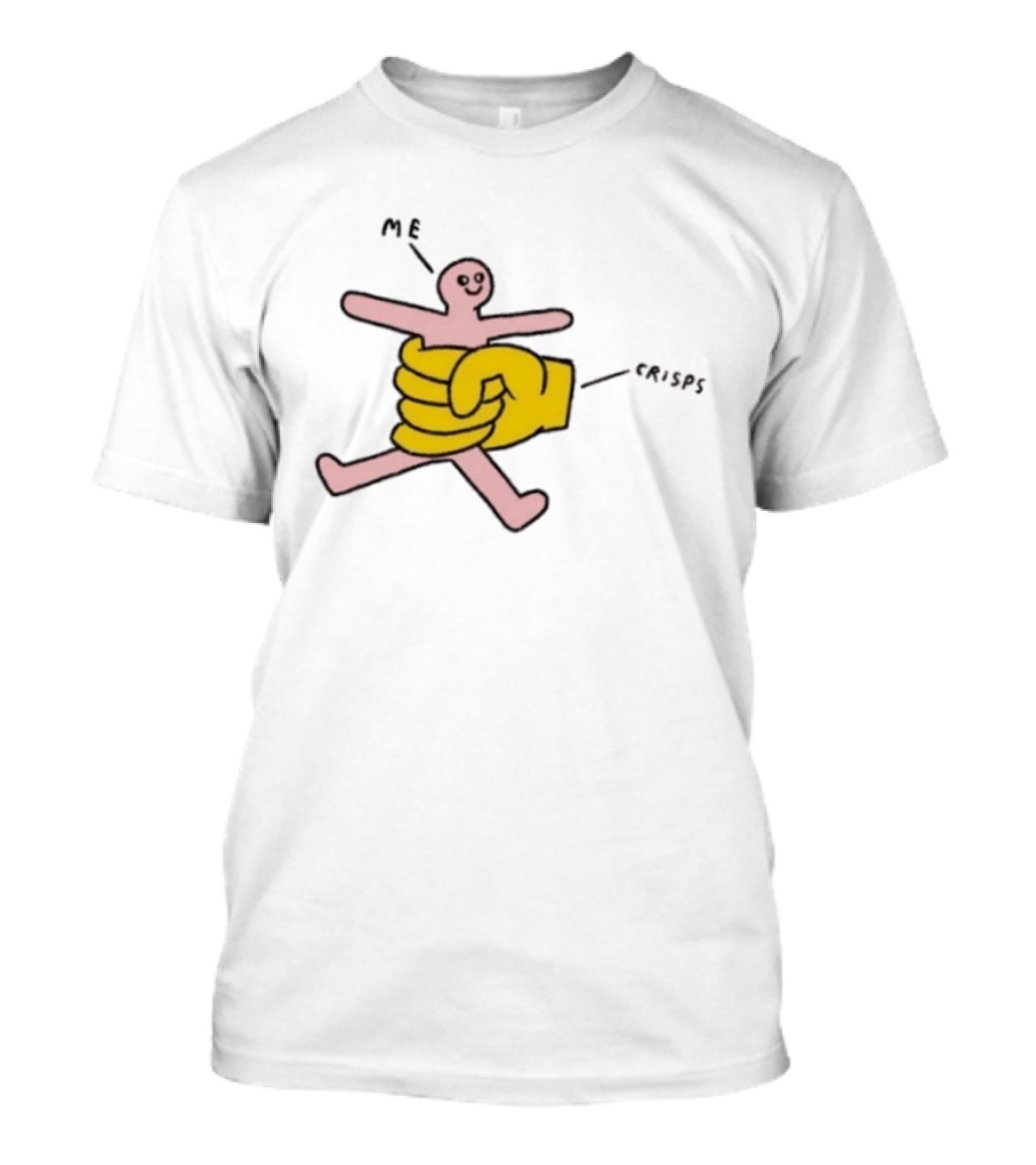 Me Being Held By Crisps Snack Relatable Meme T-Shirt