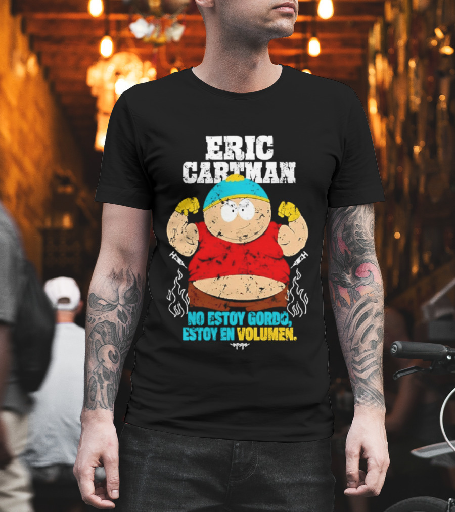 Eric Cartman No Estoy Gordo Estoy En Volumen Distressed T-Shirt