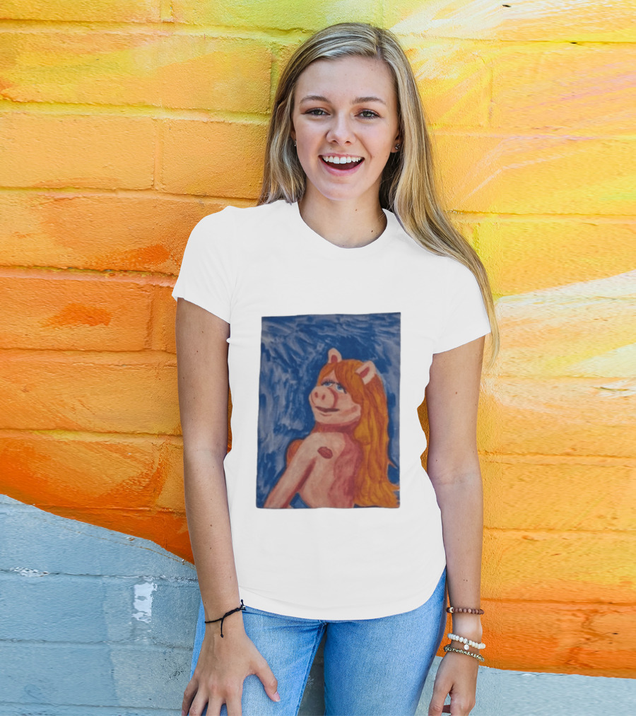 Miss Piggy Carpenter Painting The Muppets Miss Piggy Venus T-Shirt
