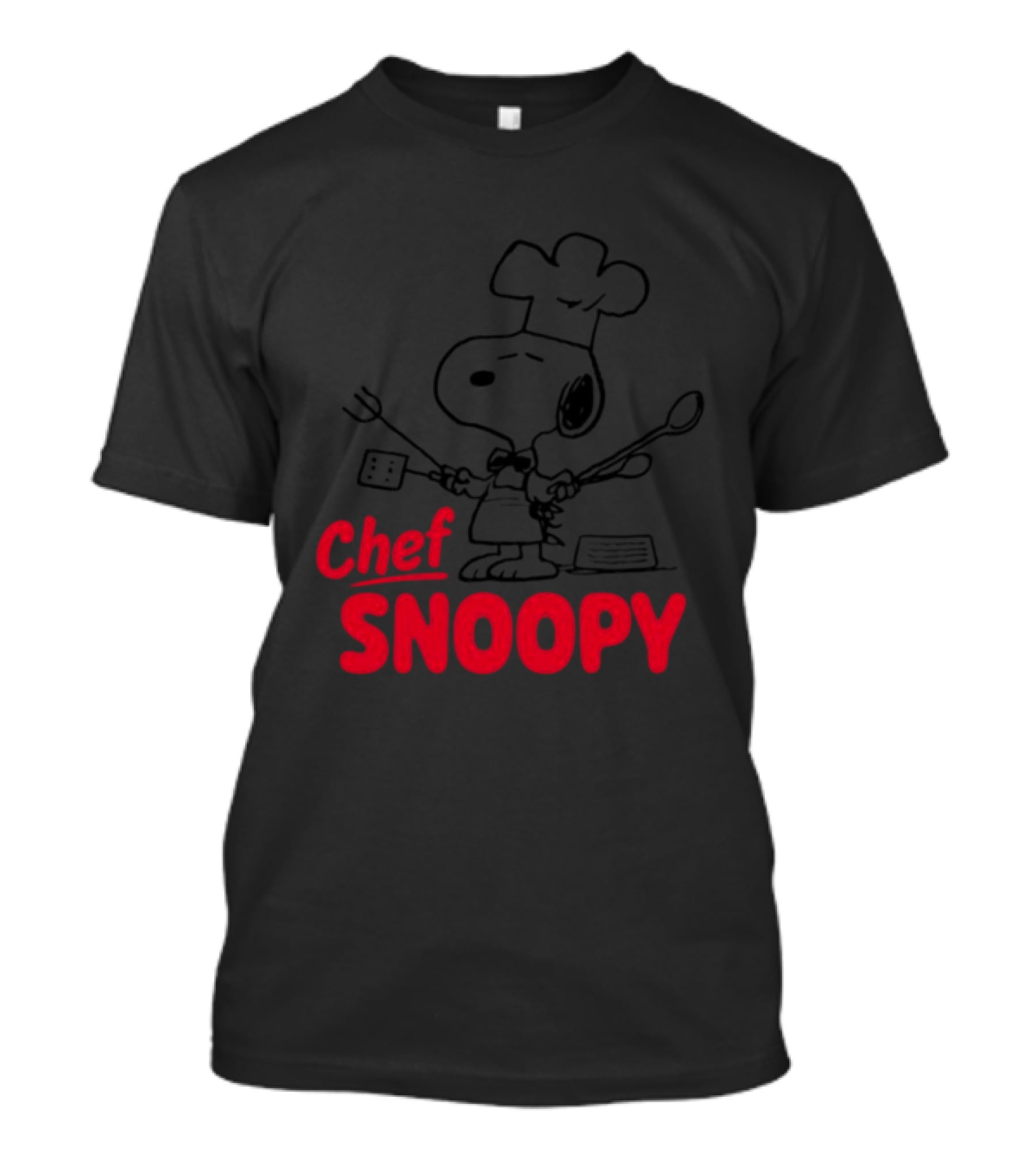 Chef Snoopy Peanuts Cooking Utensils T-Shirt