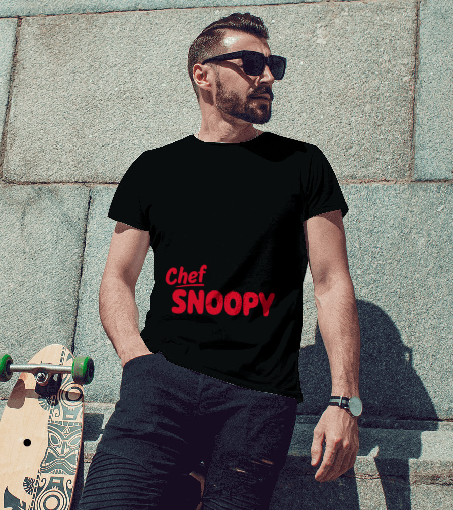 Chef Snoopy Peanuts Cooking Utensils T-Shirt