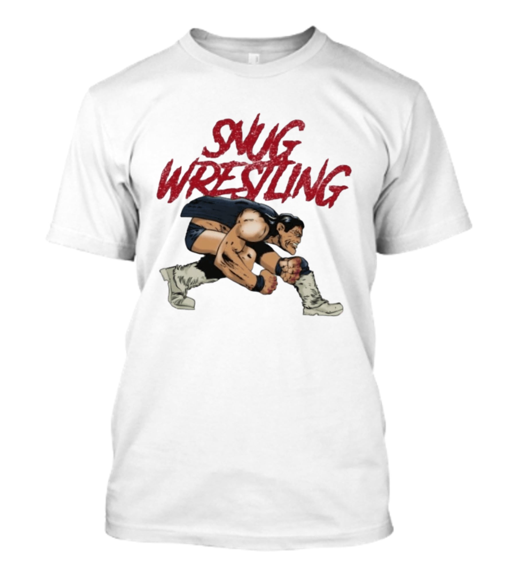 Snug Wrestling Dynamic Grappler Stance Professional Wrestler T-Shirt
