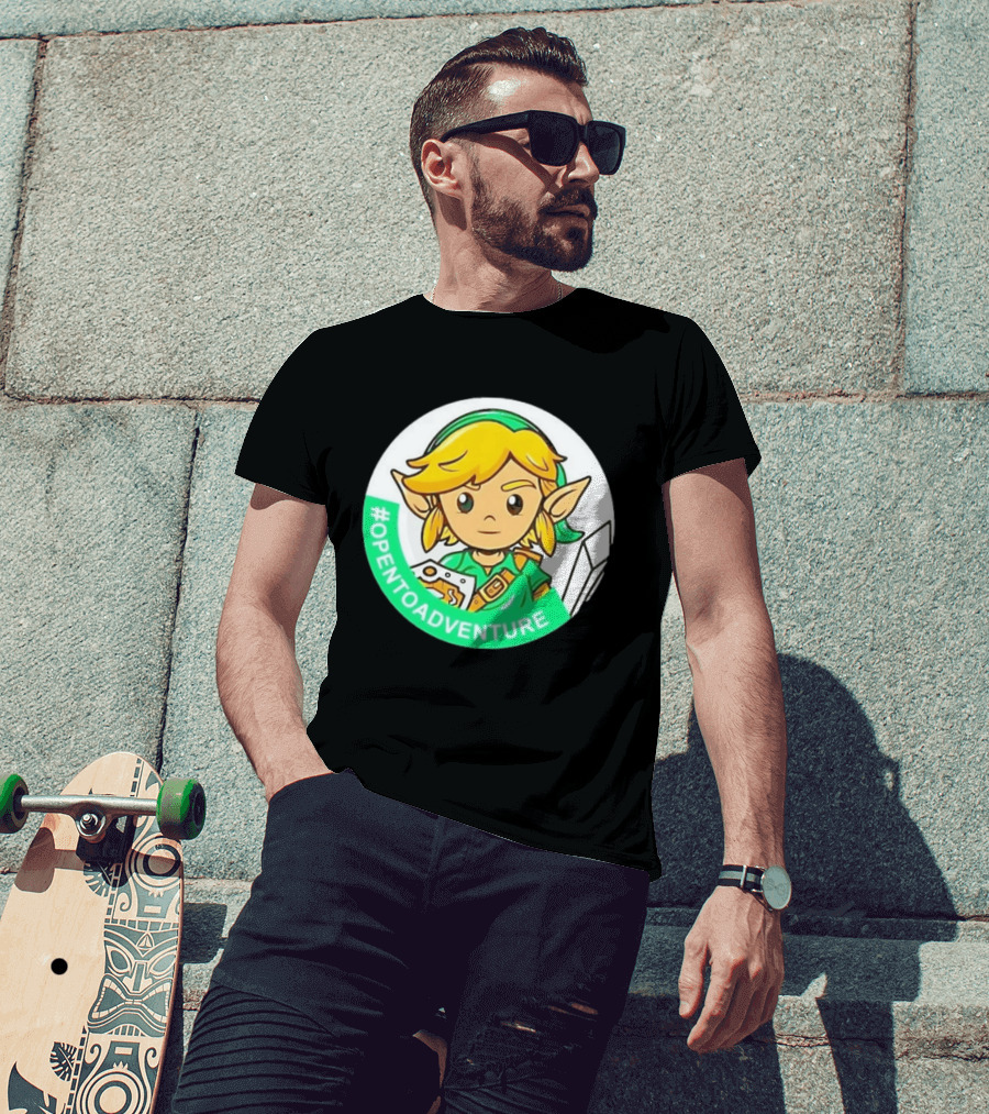 #OPENTOADVENTURE Link The Legend Of Zelda T-Shirt