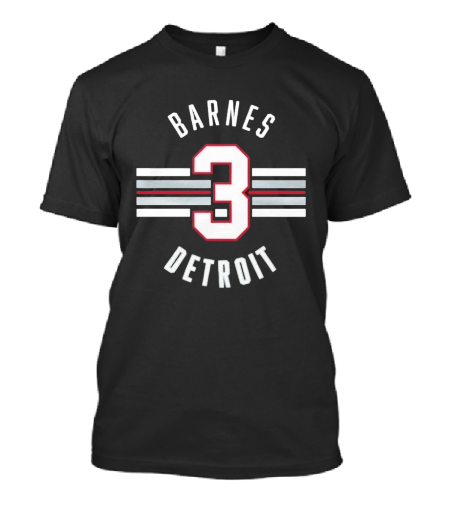Barnes 3 Detroit PWHL Hockey Jersey T-Shirt