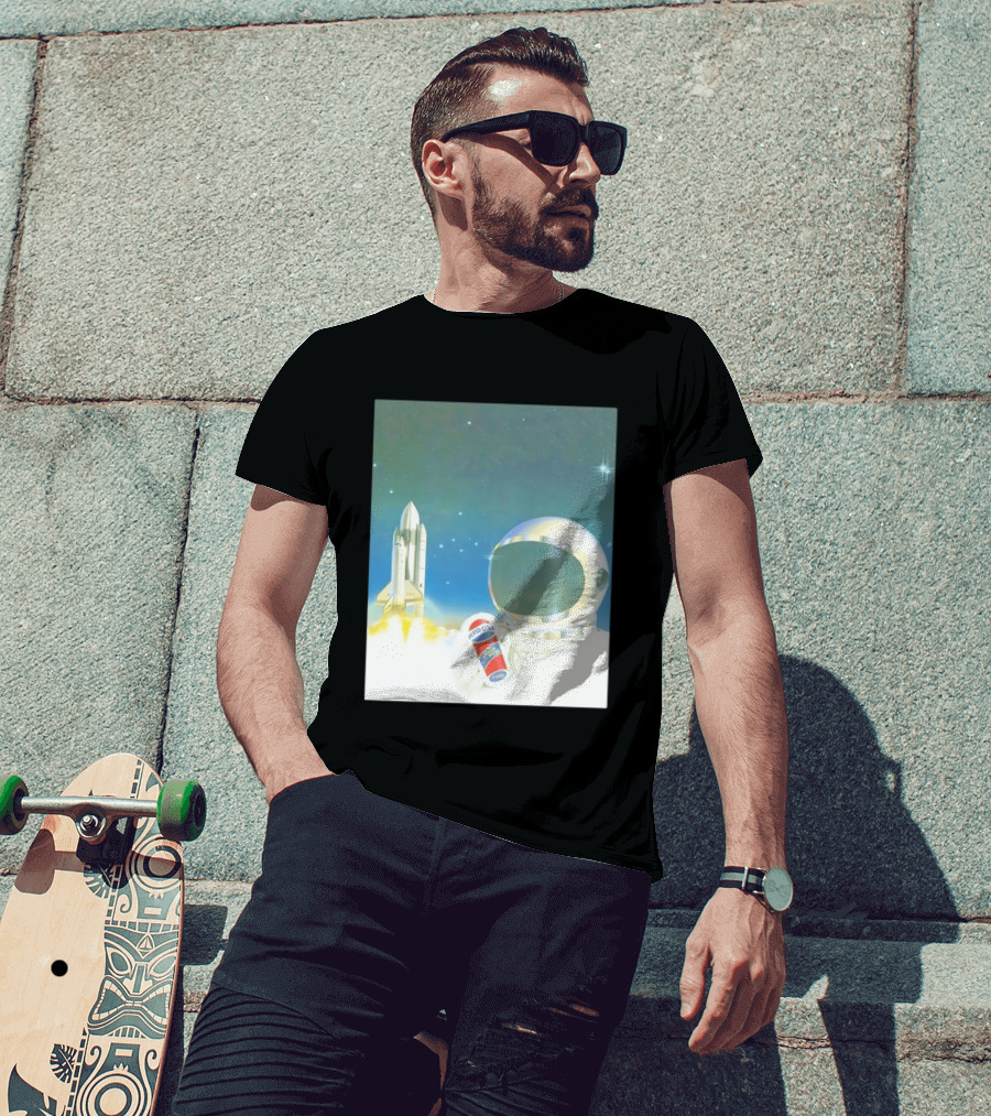 Pepsi Cola Astronaut Space Shuttle USA Reach For The Stars T-Shirt