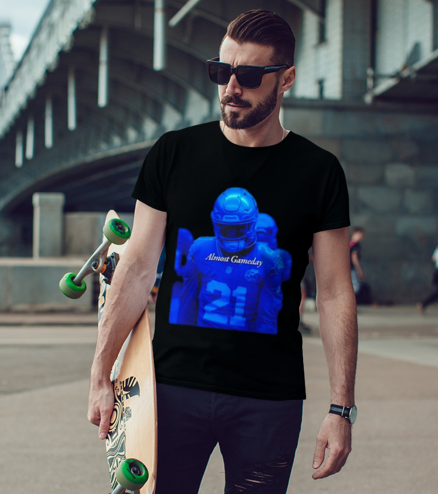 Seattle Seahawks 21 Almost Gameday Football Player T-Shirt