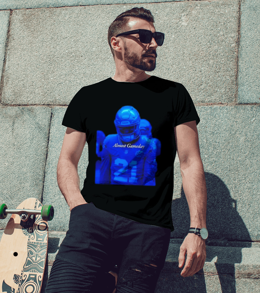 Seattle Seahawks 21 Almost Gameday Football Player T-Shirt