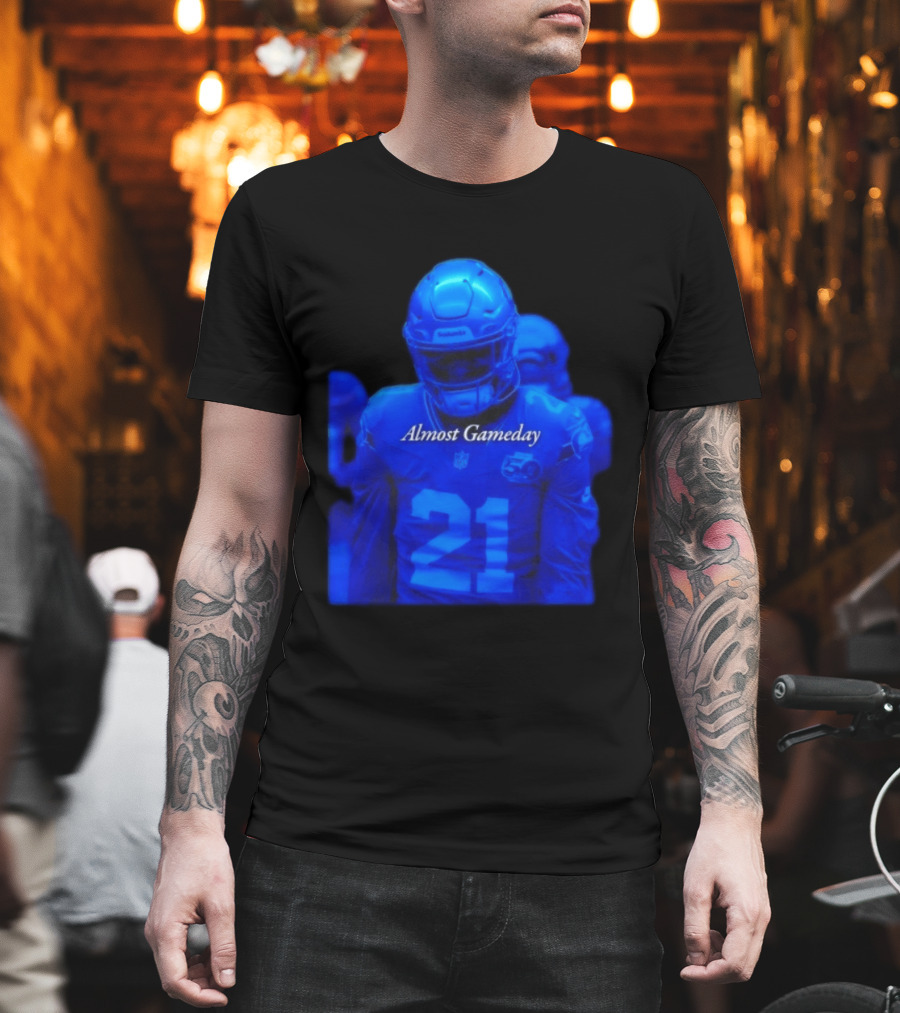 Seattle Seahawks 21 Almost Gameday Football Player T-Shirt