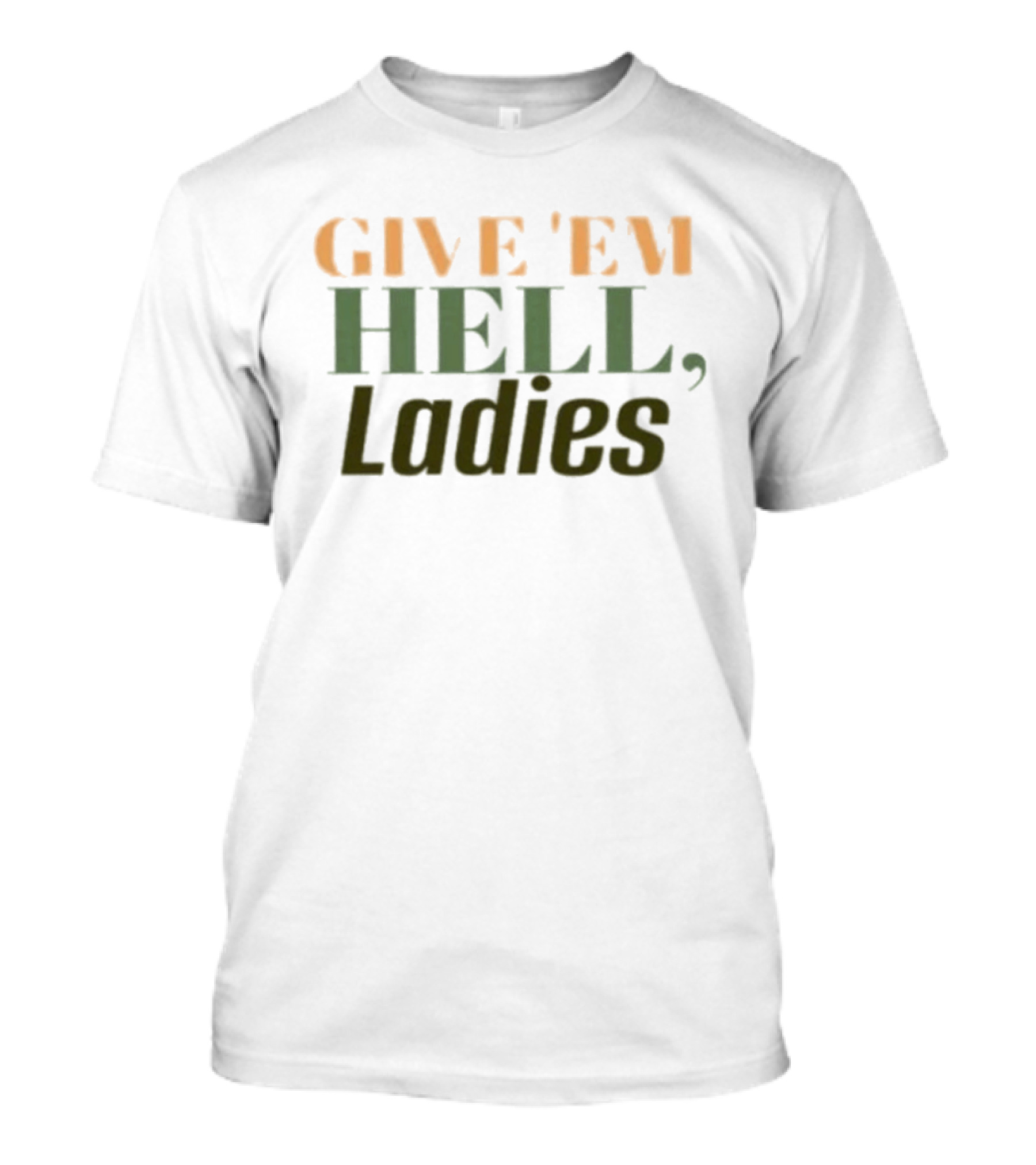 Give 'Em Hell Ladies Vegas Women's Hockey T-Shirt
