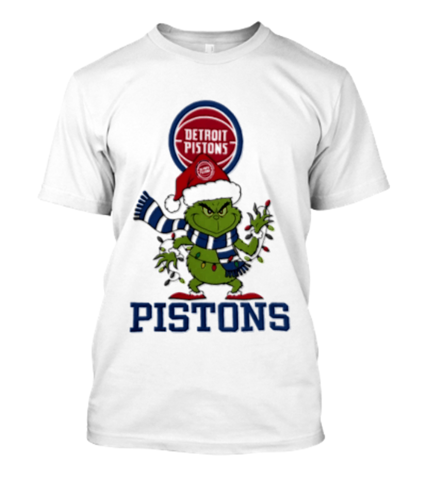 Grinch Detroit Pistons Christmas Basketball 2026 T-Shirt