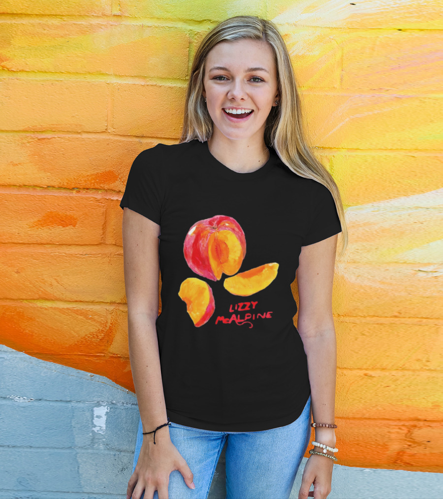 Lizzy McAlpine Peach Indie Folk Singer Songwriter T-Shirt