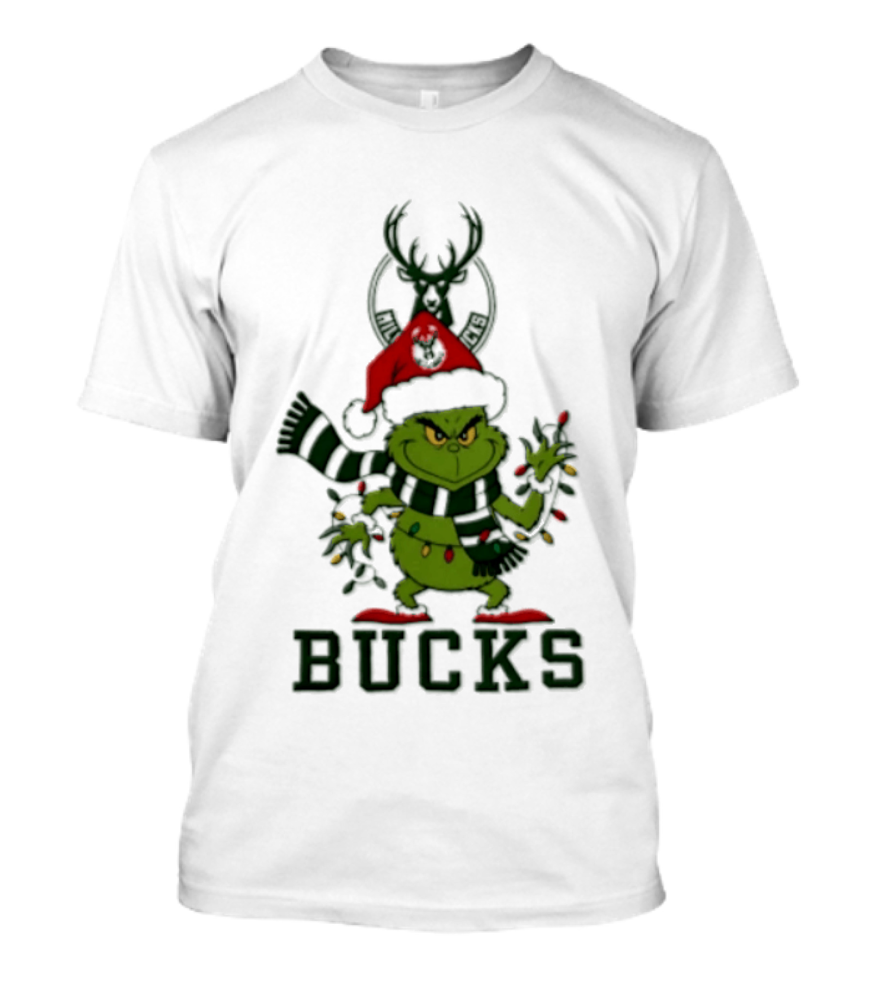 Milwaukee Bucks Grinch Christmas 2026 Heart Hands T-Shirt