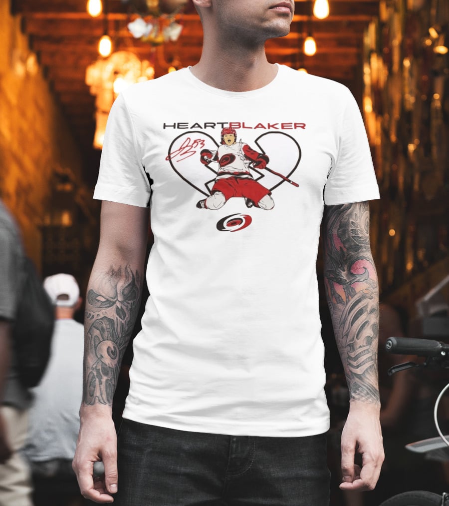 Heartblaker 53 Michael Bunting Carolina Hurricanes T-Shirt