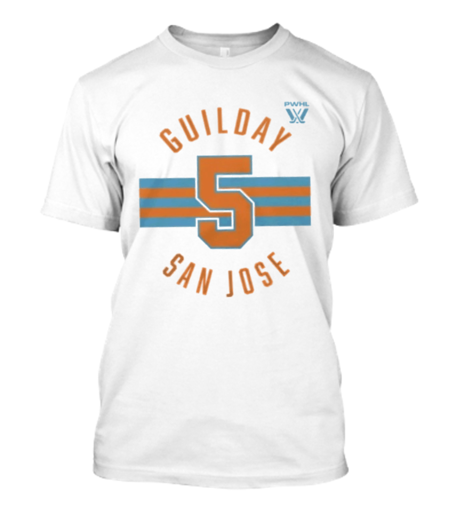 Guilday 5 Pwhl San Jose Hoceky T-Shirt