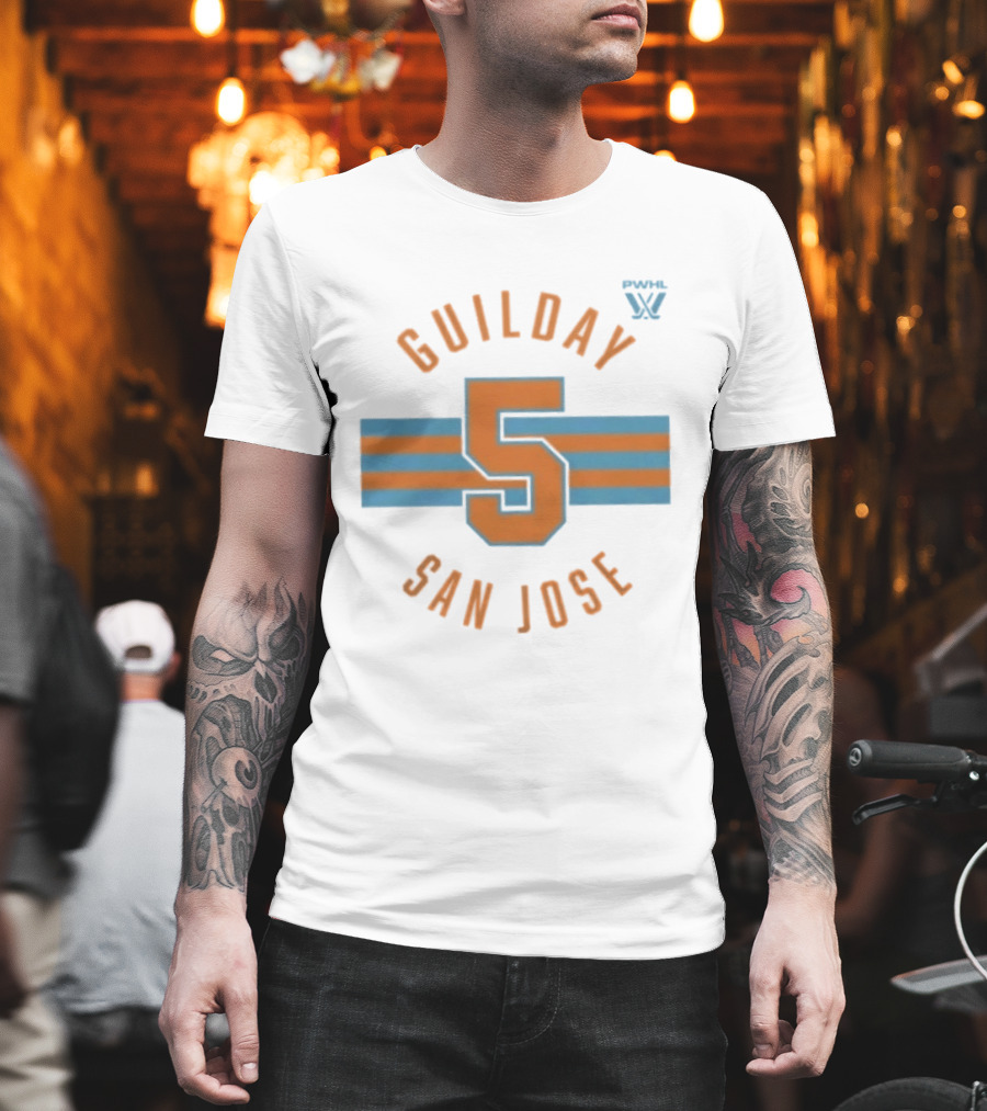 Guilday 5 Pwhl San Jose Hoceky T-Shirt