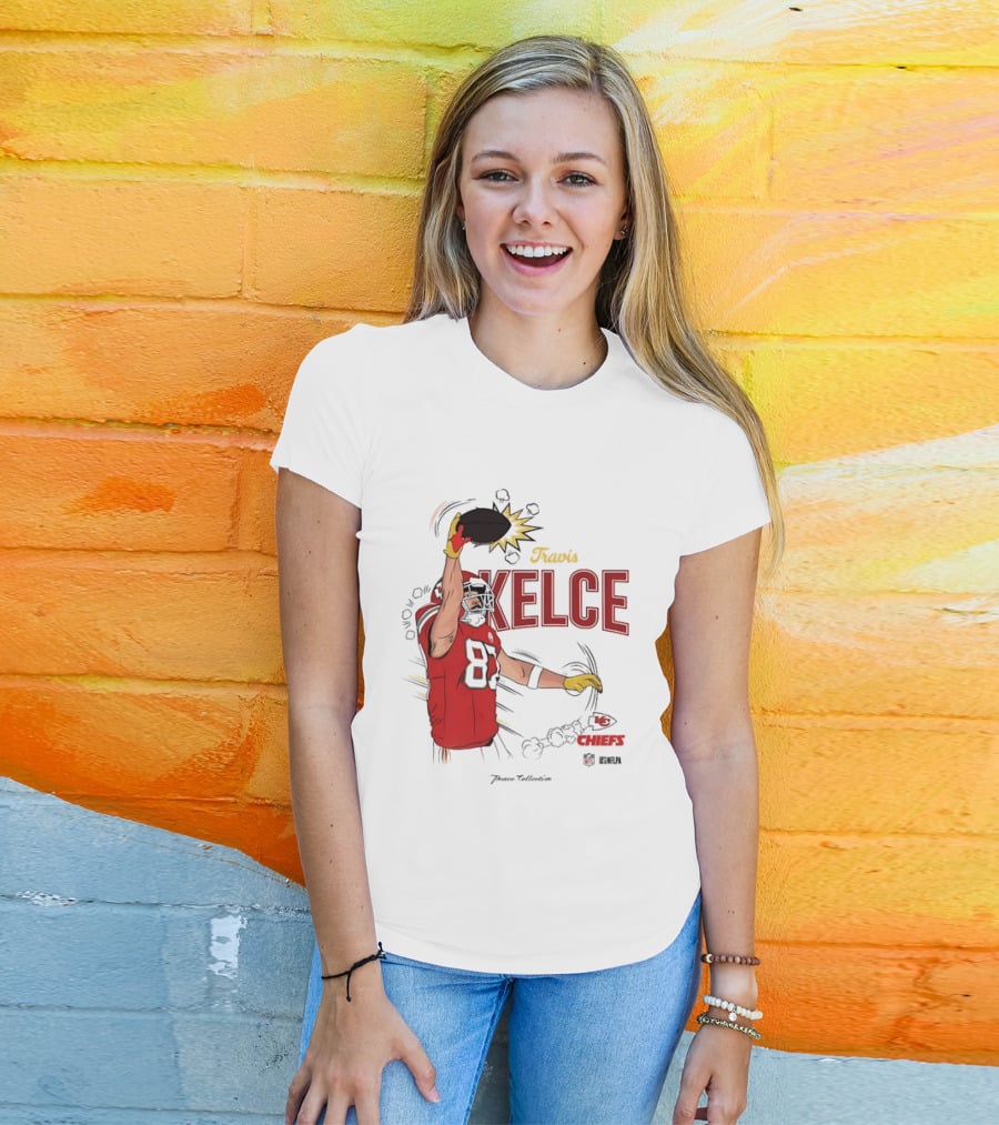 Travis Kelce Number 87 Kansas City Chiefs Football Chiefs 87 Kelce Player Catch T-Shirt