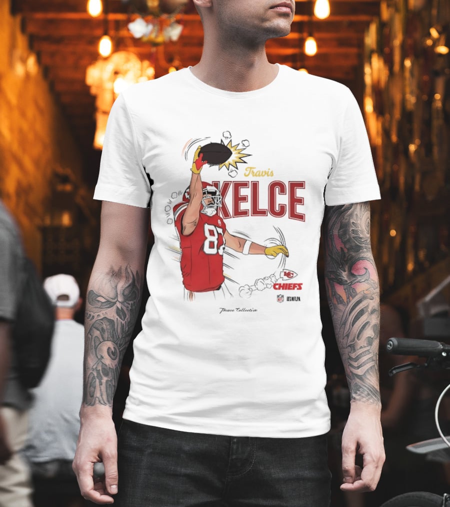 Travis Kelce Number 87 Kansas City Chiefs Football Chiefs 87 Kelce Player Catch T-Shirt