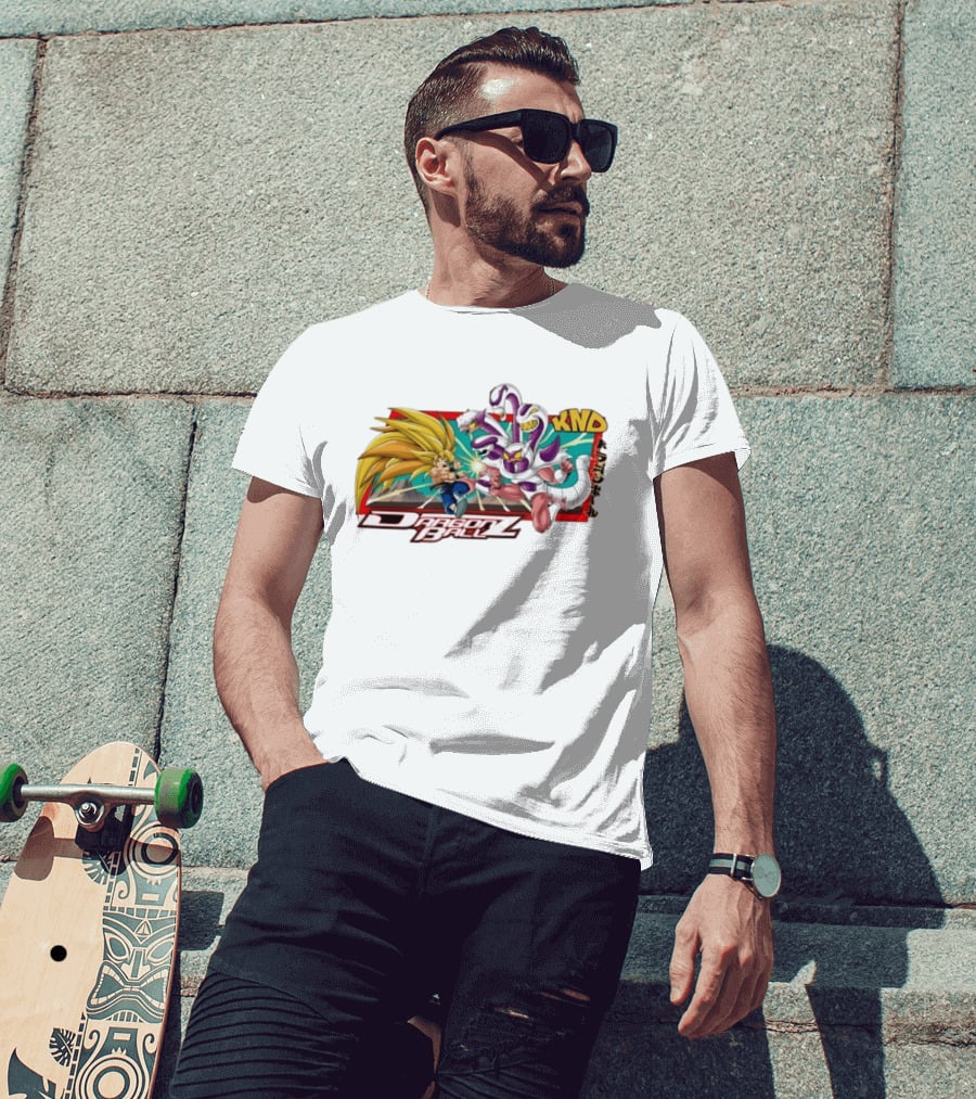 Dragon Ball Z Goku Fighting Frieza Anime T-Shirt