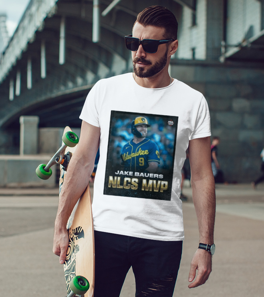 Jake Bauers Milwaukee Brewers No 9 NLCS MVP T-Shirt