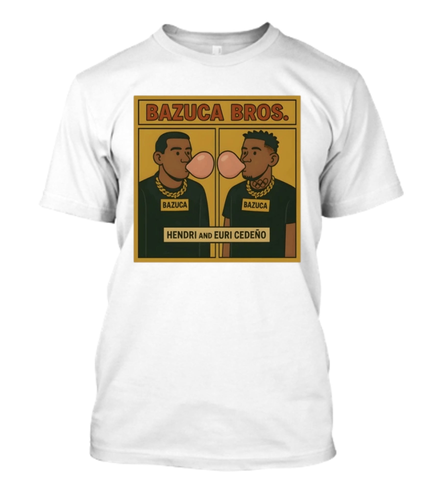 Bazuca Bros Hendri And Euri Cedeño Bubblegum Bazuca T-Shirt