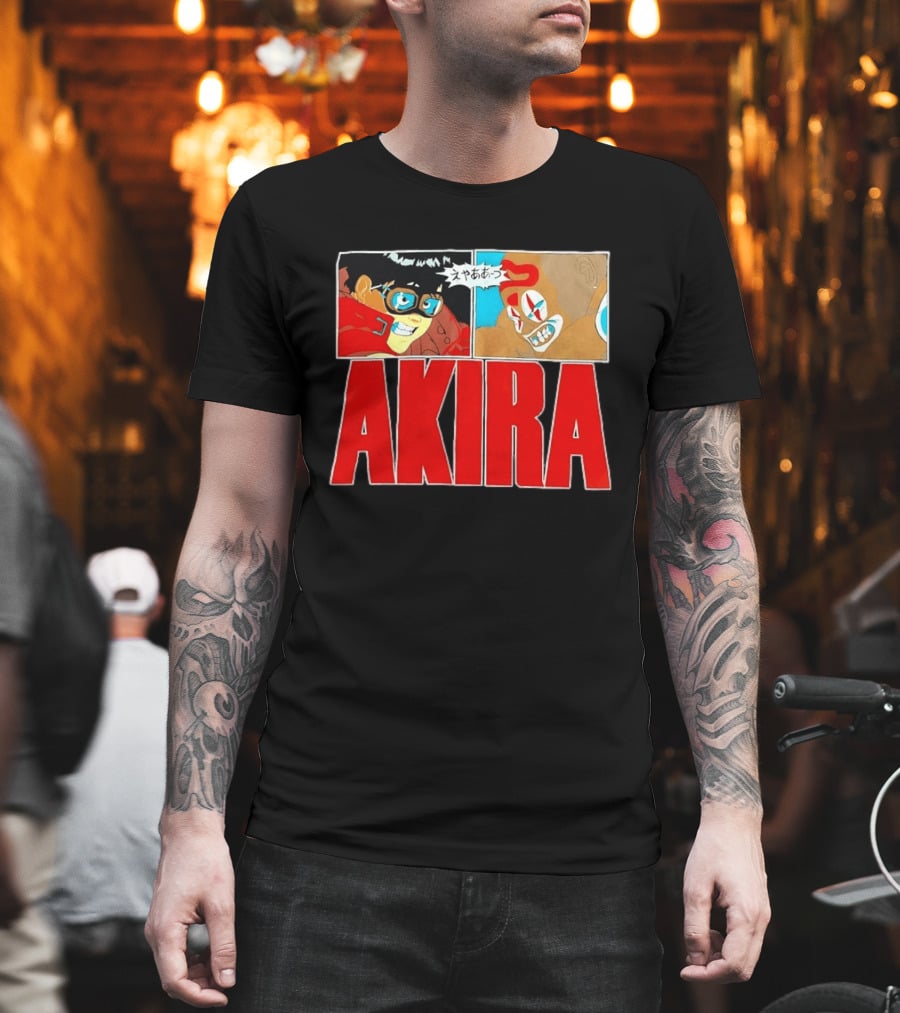 Akira Anime Manga Kaneda Joker Panels Japanese T-Shirt