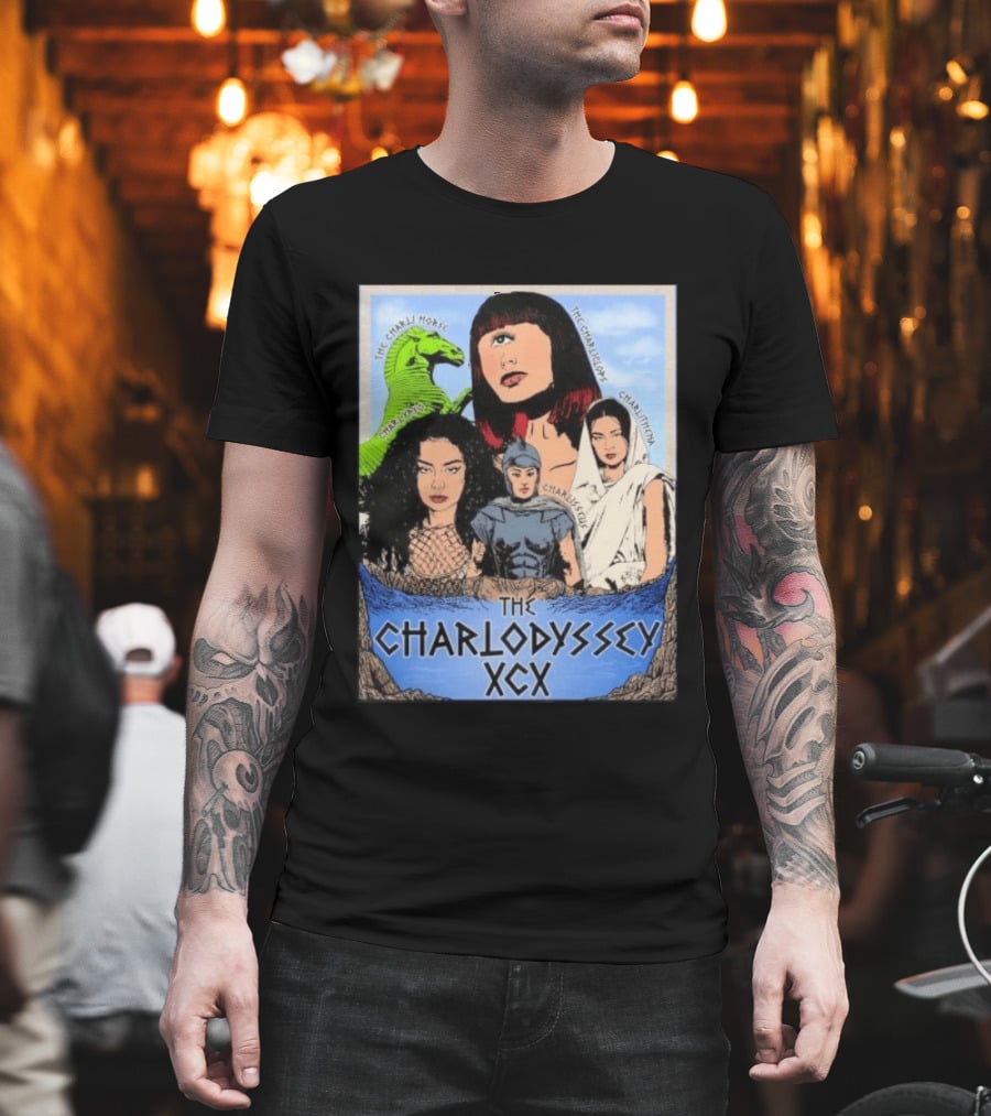 The Charlodyssey XCX Charli Horse Charliclops Charlypso Charlithena Charlisseus Vintage Comic T-Shirt