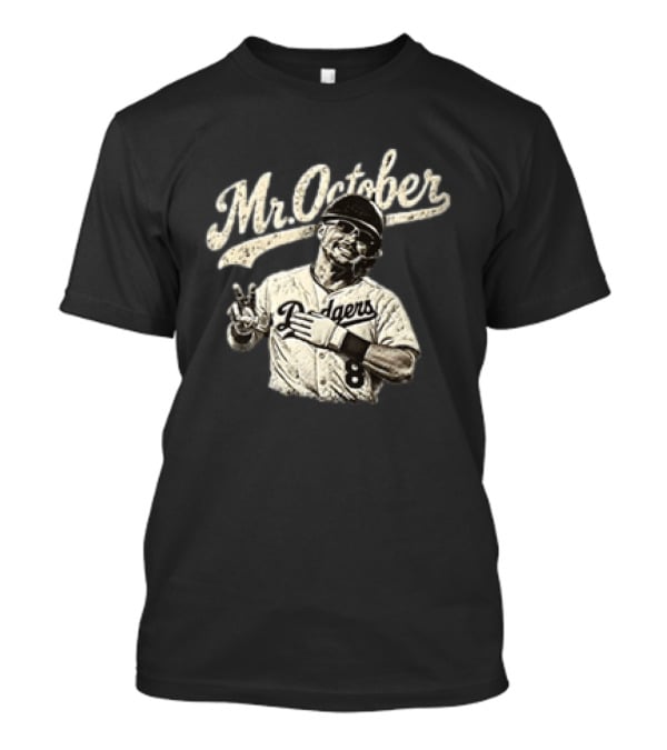 Mookie Betts Dodgers MLB Mr October 8 Baseball Player T-Shirt