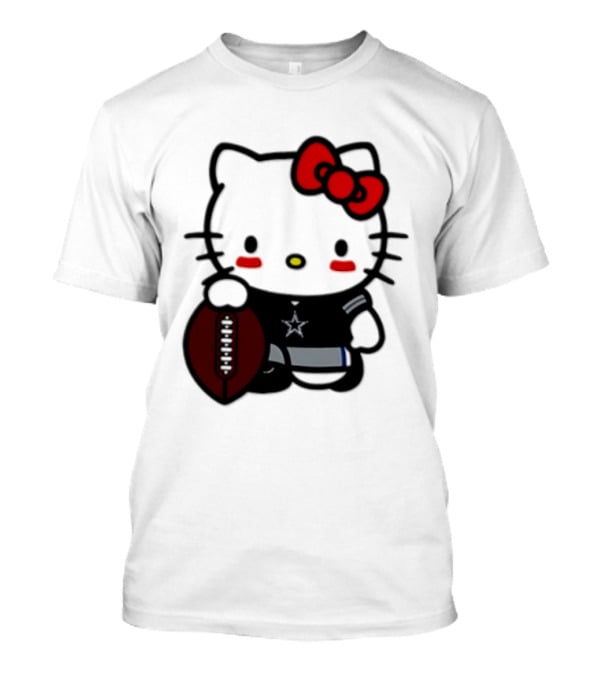 Hello Kitty Dallas Cowboys Football Fan T-Shirt