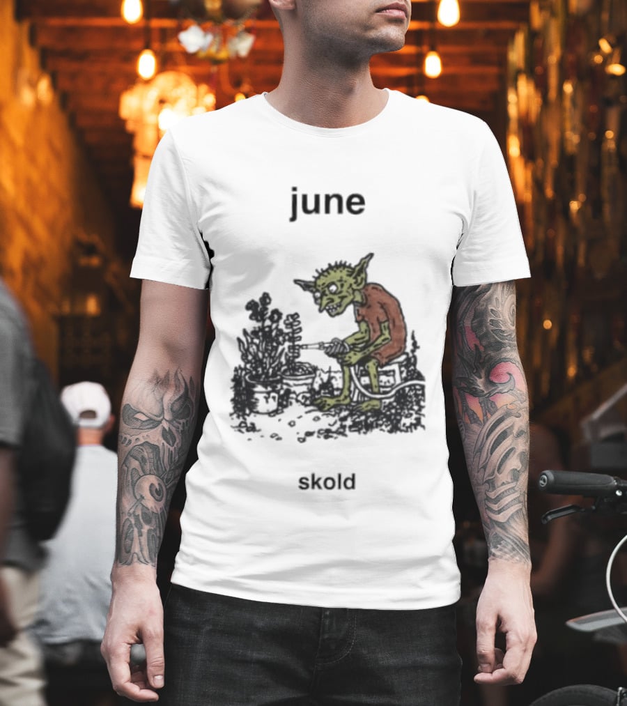 June Skold Goblin Gardener Fantasy Gardening T-Shirt