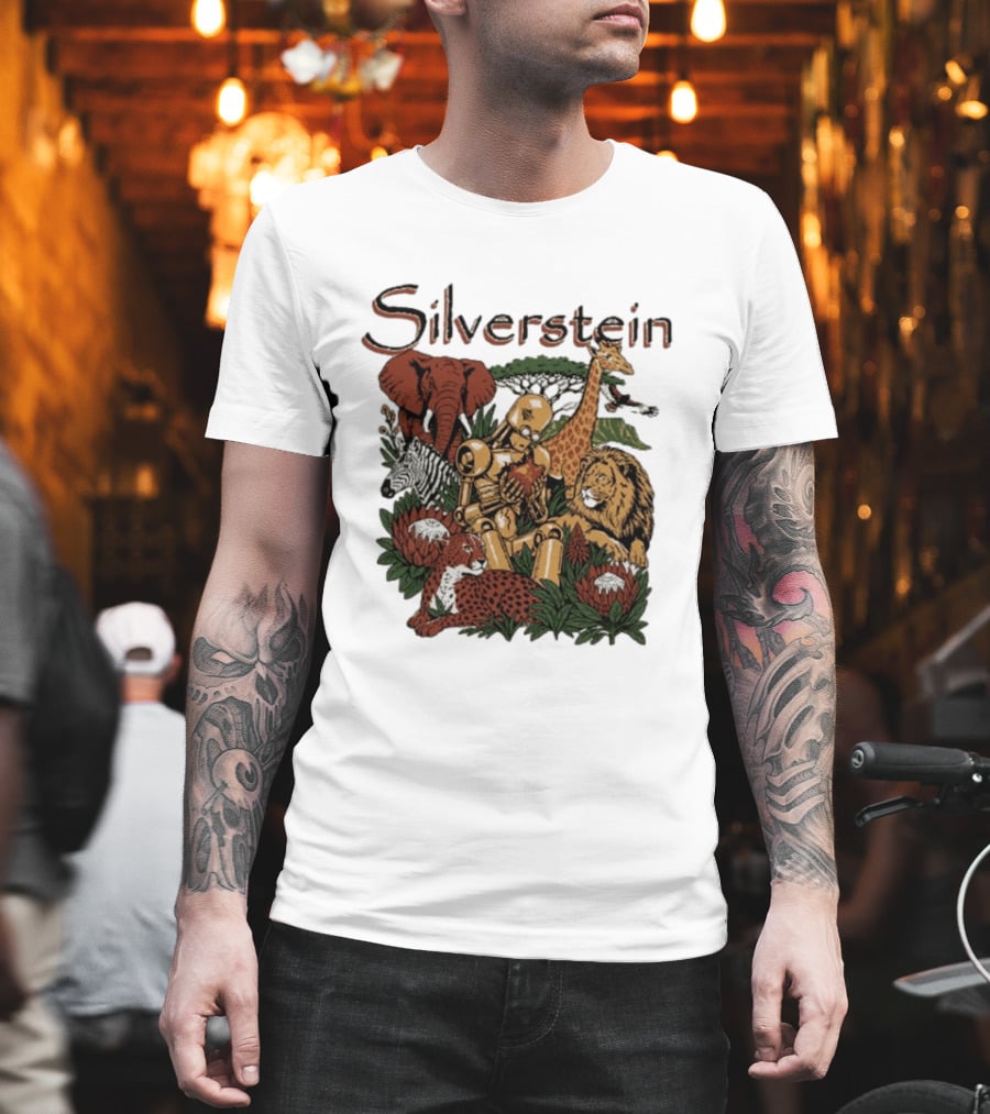 Silverstein Ramfest 2026 Limited South Africa Tour Wildlife Robot Lion Elephant Giraffe Zebra Cheetah T-Shirt
