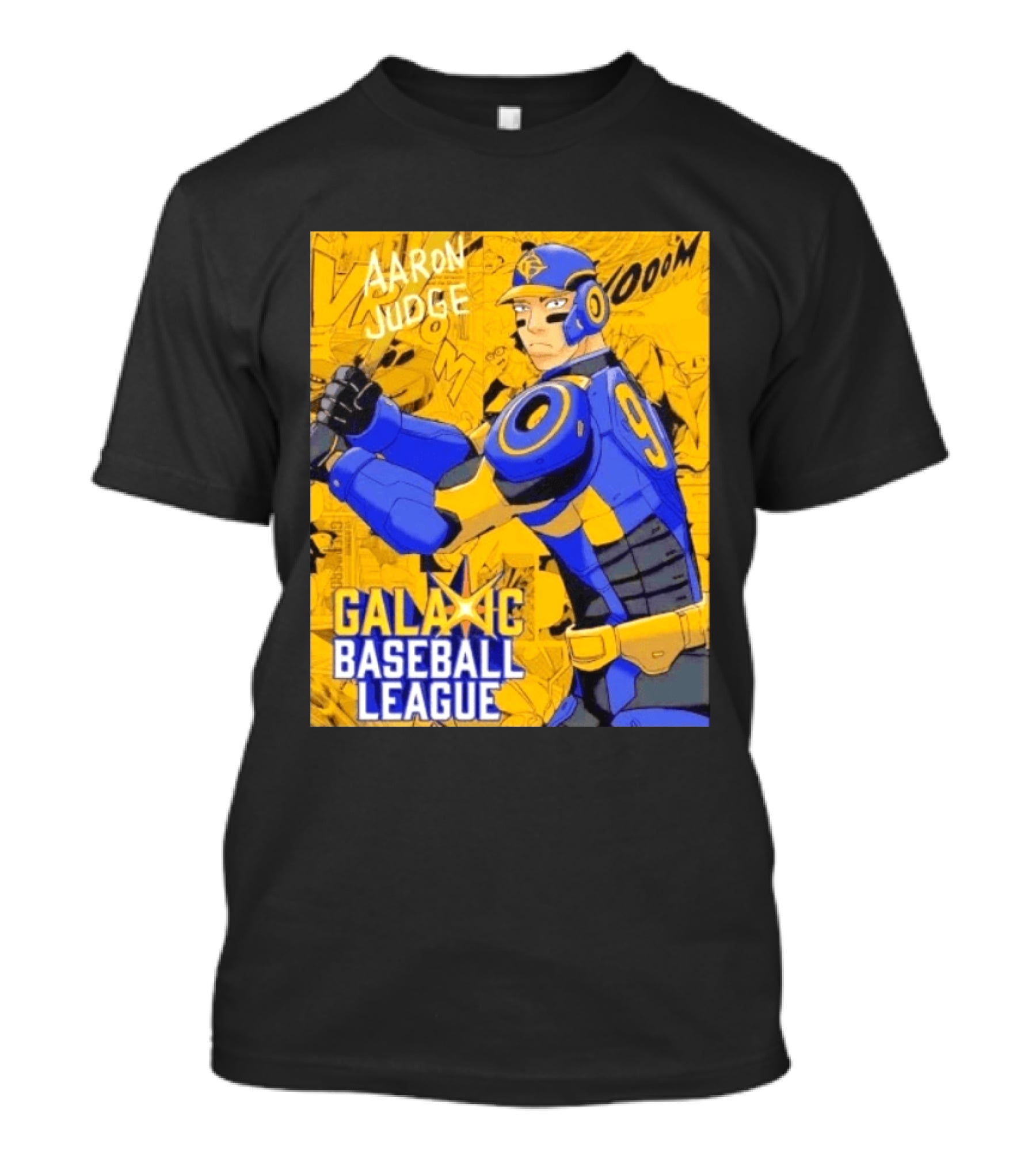 Aaron Judge Galactic Baseball League No 9 Comic T-Shirt