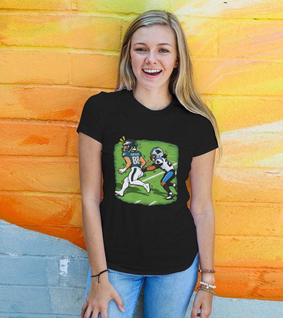 Dallas Goedert Humorous Booty Grab Football Moment T-Shirt