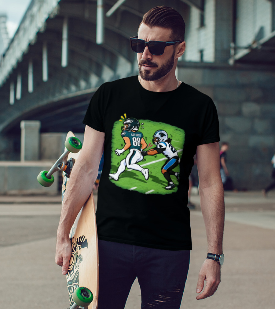 Dallas Goedert Humorous Booty Grab Football Moment T-Shirt