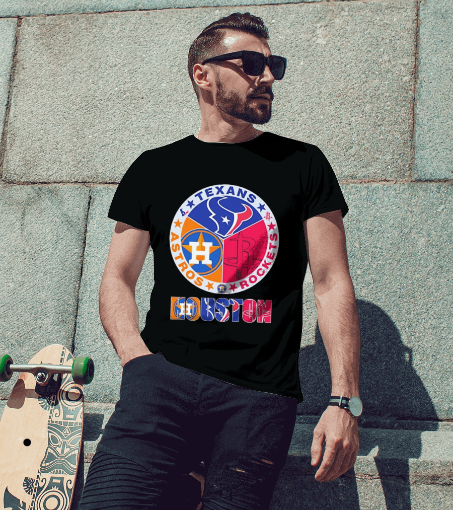 Houston Texans Astros And Rockets Team T-Shirt