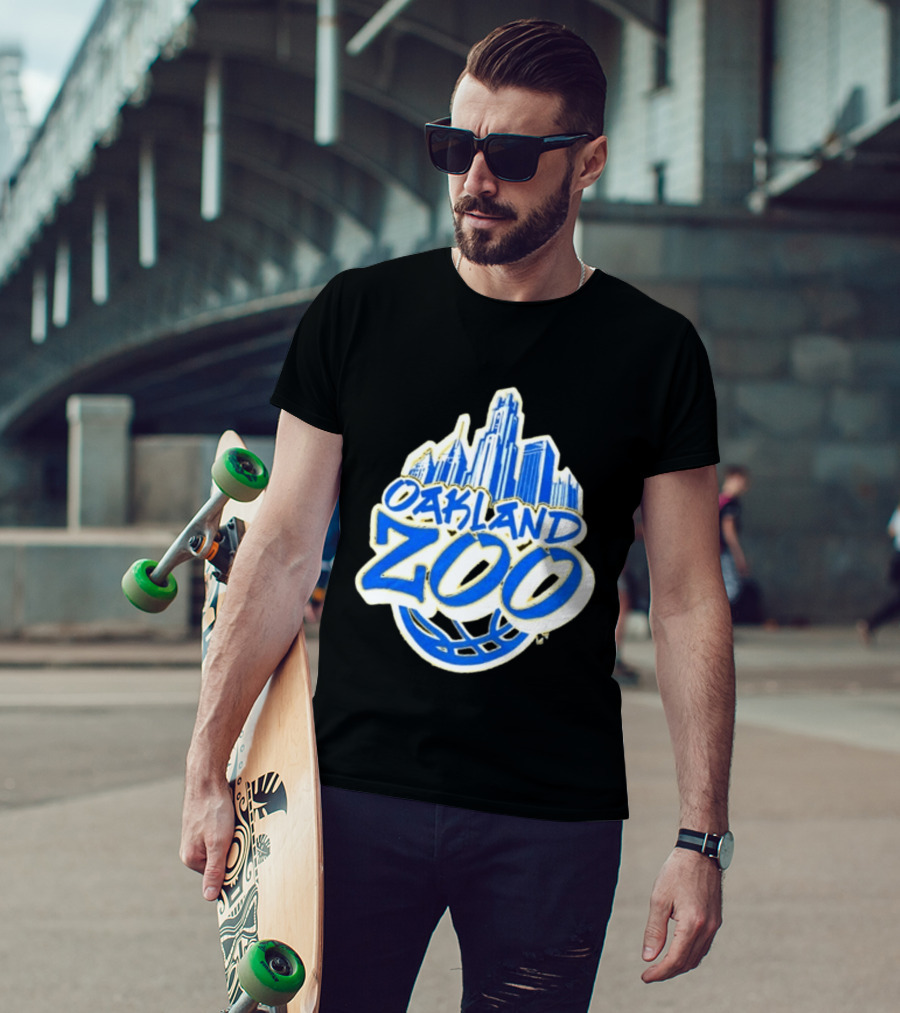 Oakland Zoo Pittsburgh Basketball Est 2001 City Skyline T-Shirt