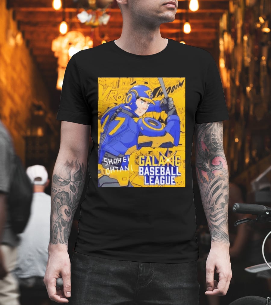 Shohei Ohtani 17 Galactic Baseball League Comic Style Fan Merch T-Shirt