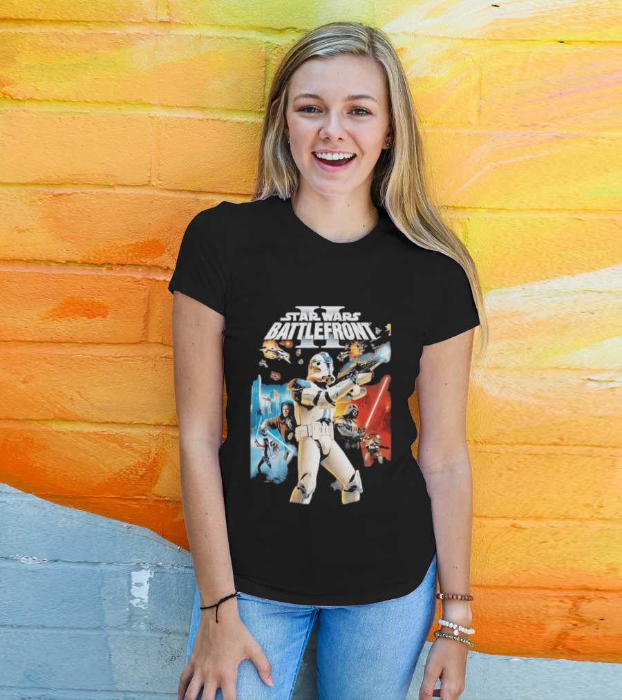 Star Wars Battlefront II Clone Trooper Jedi Action Adventure T-Shirt