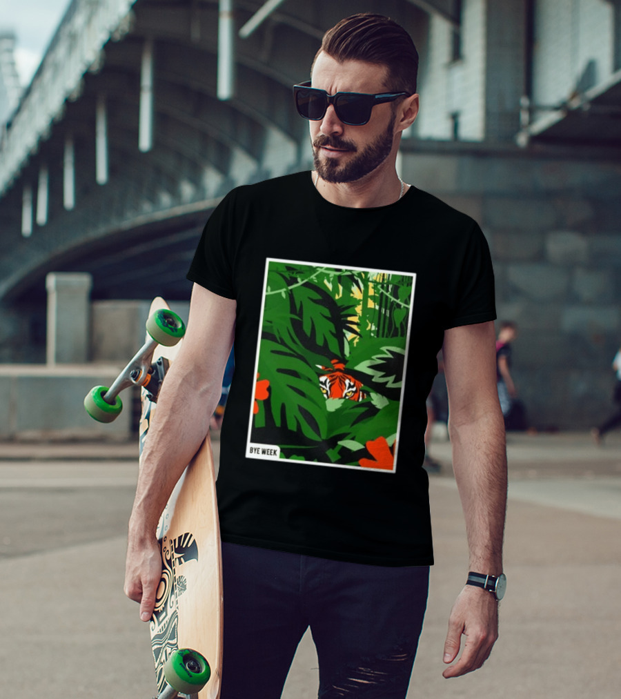 Tiger Bye Week Jungle Football Wildlife Adventure T-Shirt