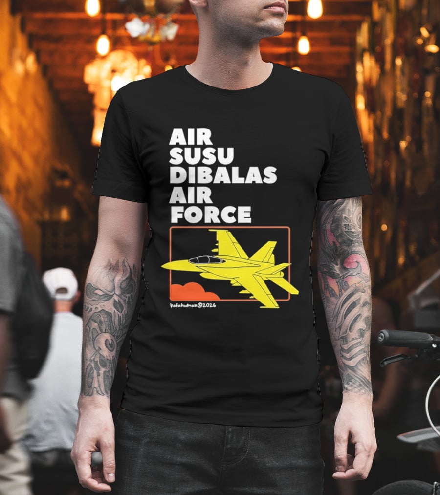 Air Susu Dibalas Air Force Fighter Jet Indonesian Pun T-Shirt