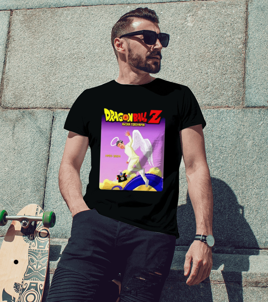 Dragon Ball Z Akira Toriyama 1955 2024 Angel T-Shirt