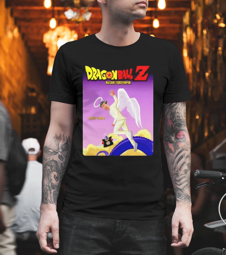 Dragon Ball Z Akira Toriyama 1955 2024 Angel T-Shirt